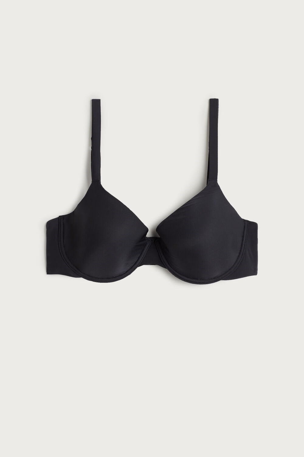 Intimissimi Francesca Ultralight Microfiber Balconette Bra Zwart Zwart | EGMHL7582