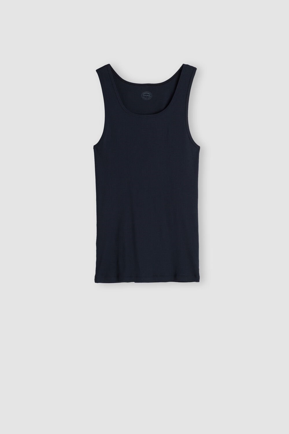 Intimissimi Geribbeld Supima Katoenen Tank Top Blauw Blauw | BVJUZ2036