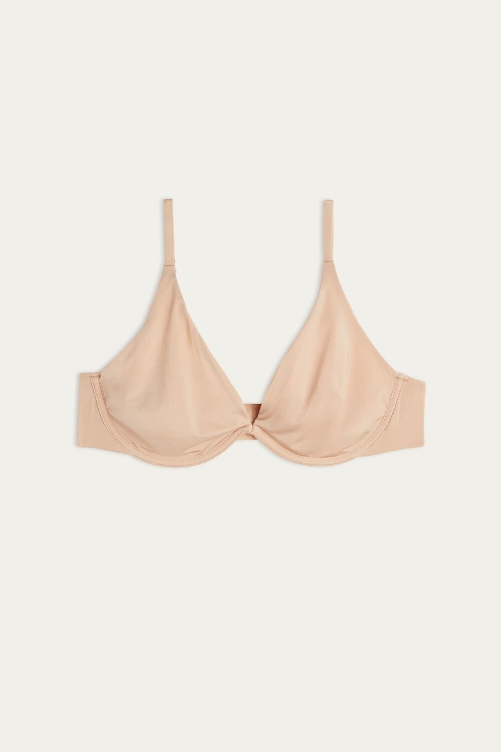 Intimissimi Giulia Balconette Bra in Ultralight Microfiber Beige | CSMUP9860