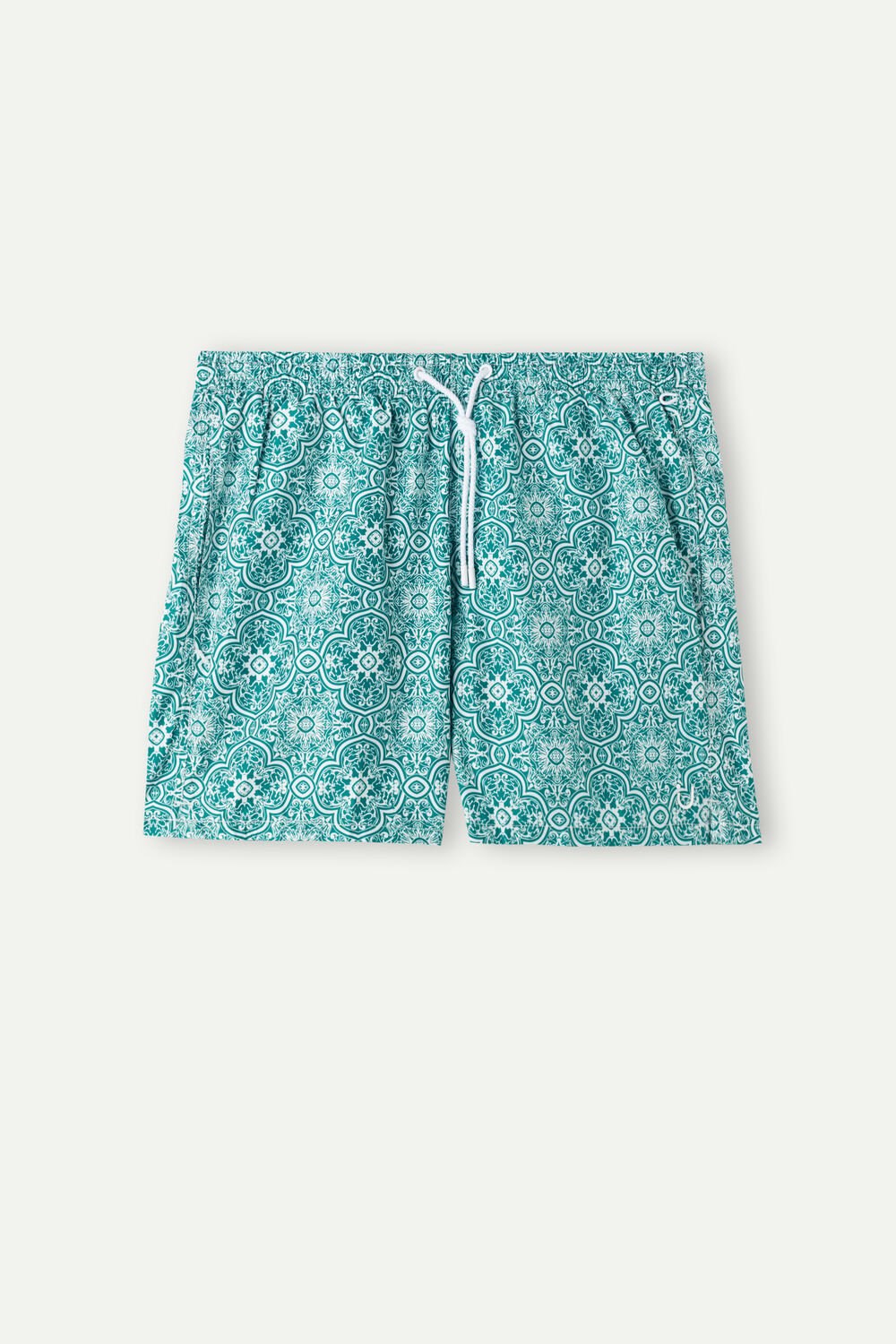 Intimissimi Green Majolica Print Swim Trunks Blauw Wit Groen | KGCBX1578