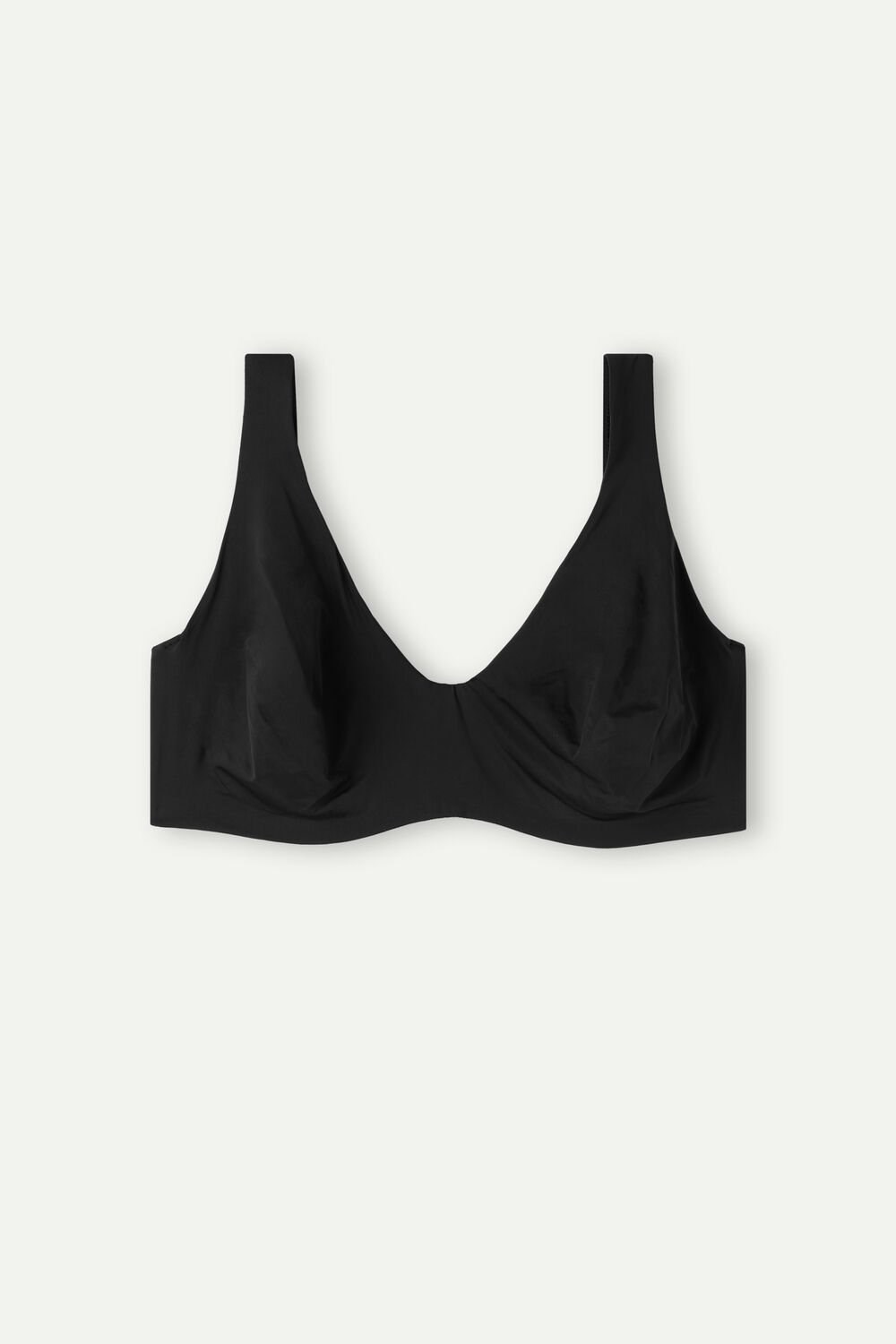 Intimissimi Greta Balconette Bra in Ultralight Microfiber Zwart Zwart | QNBZF8025