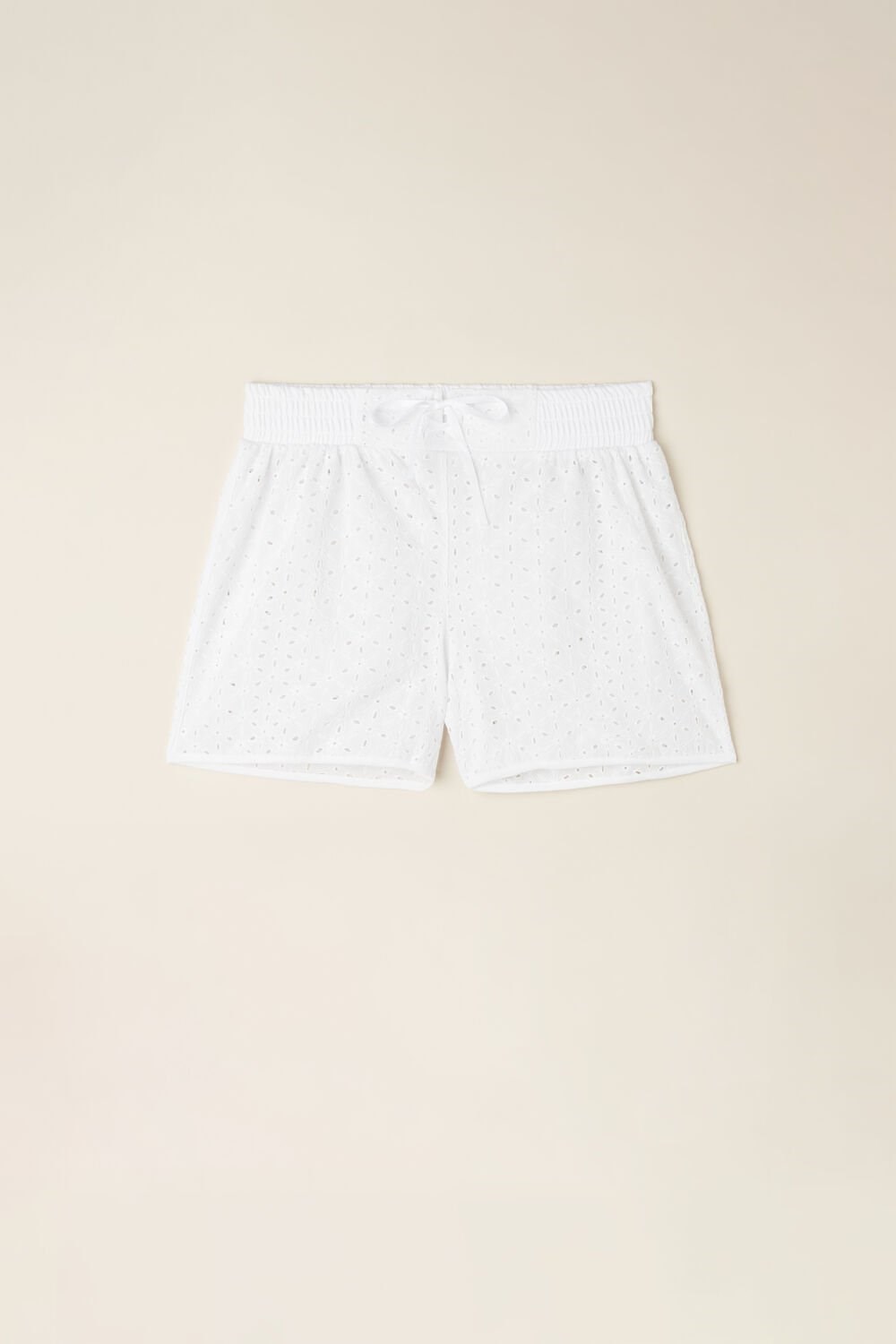 Intimissimi Hello Sunshine Sangallo Kanten Shorts Wit Wit | HMVPQ3780