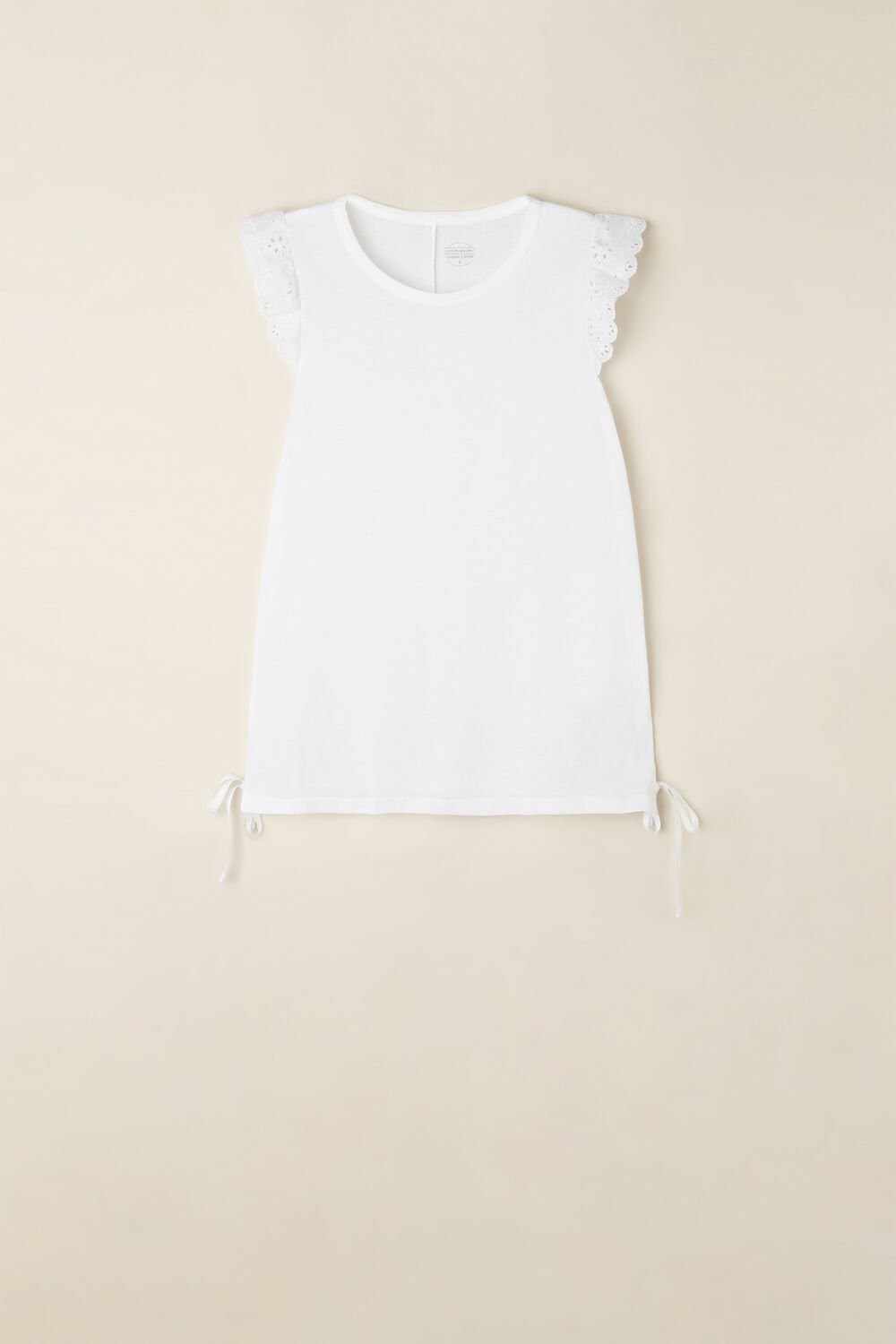 Intimissimi Hello Sunshine Tank Top in Supima® Ultrafresh Katoenen Wit Wit | XVLGF7310