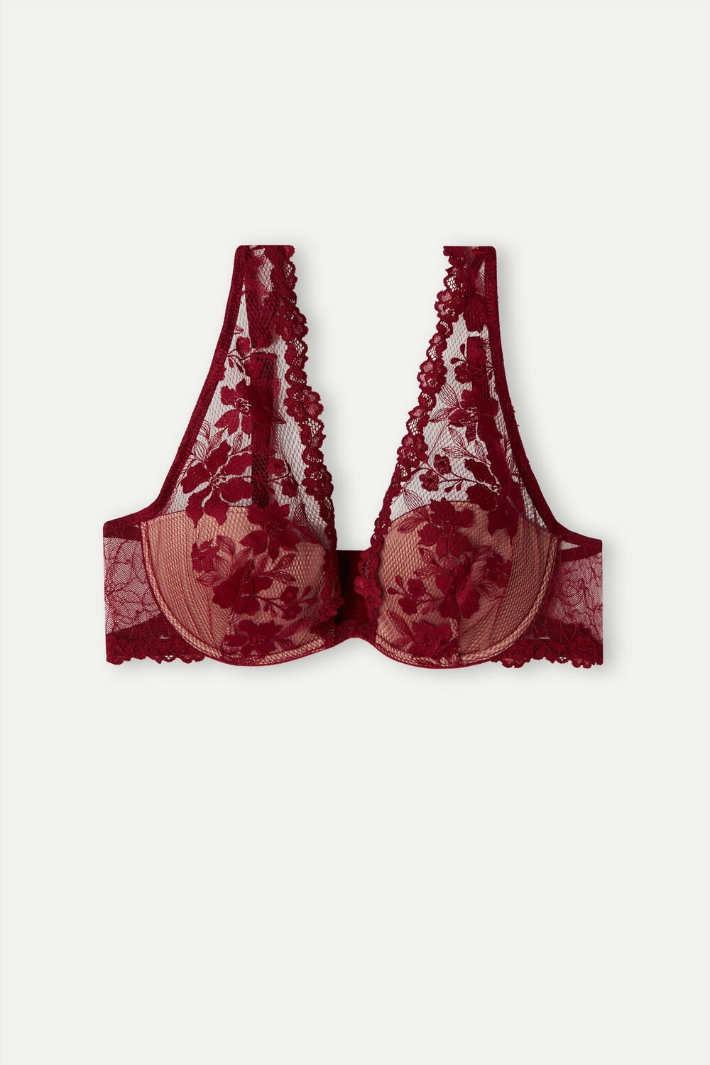 Intimissimi In Full Bloom Elena Balconette Bra Rood Rood | TBEMQ6134