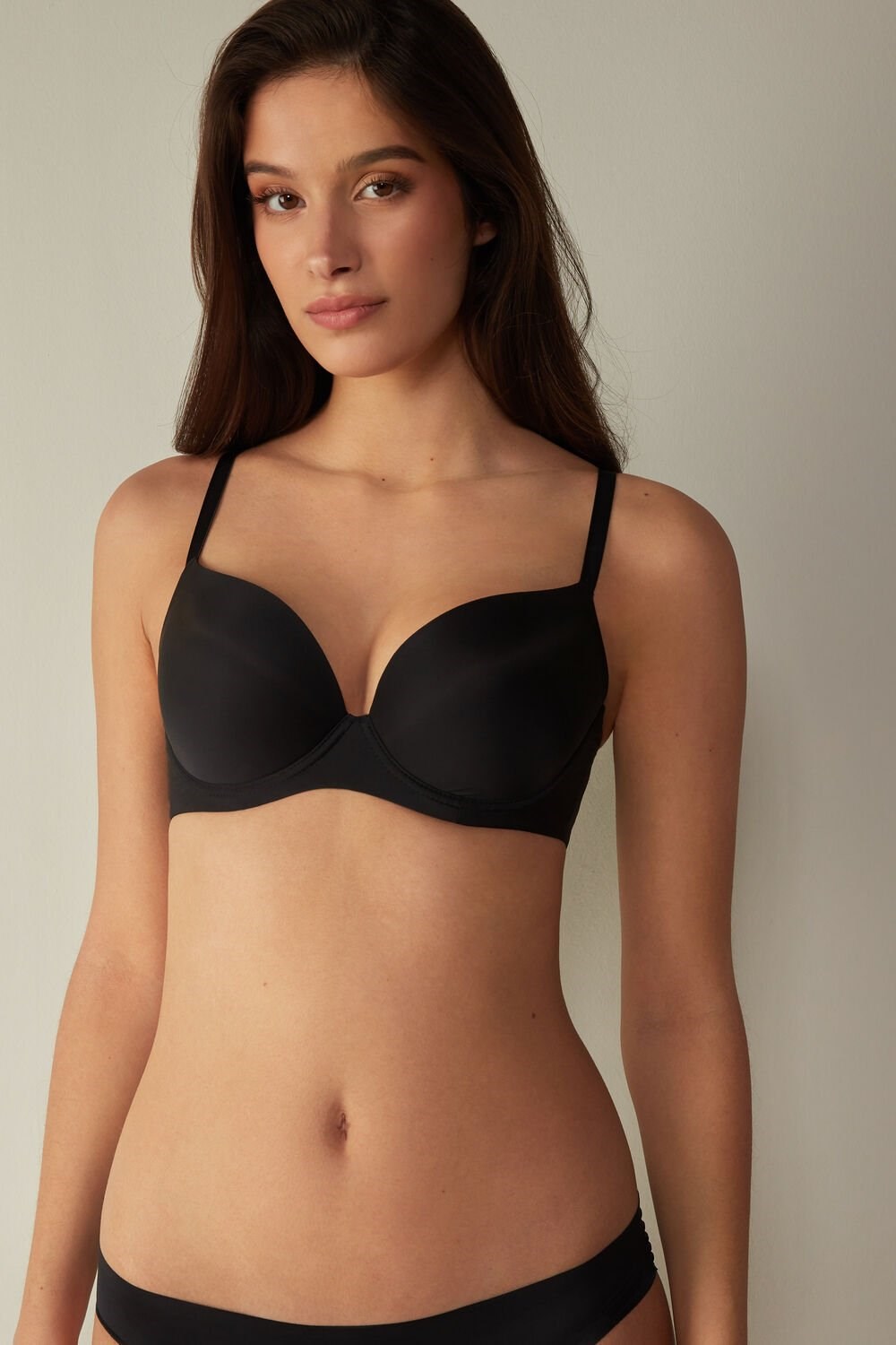 Intimissimi Irina Microfiber Balconette Bra Zwart Zwart | ACXPD5143