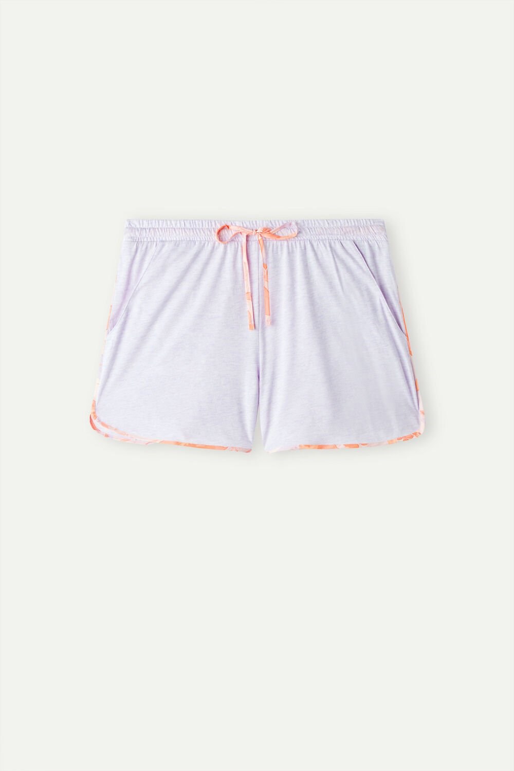 Intimissimi Iris and Apricot Supima® Ultrafresh Katoenen Shorts Violet - 3059 - Bianco | AROXC7321