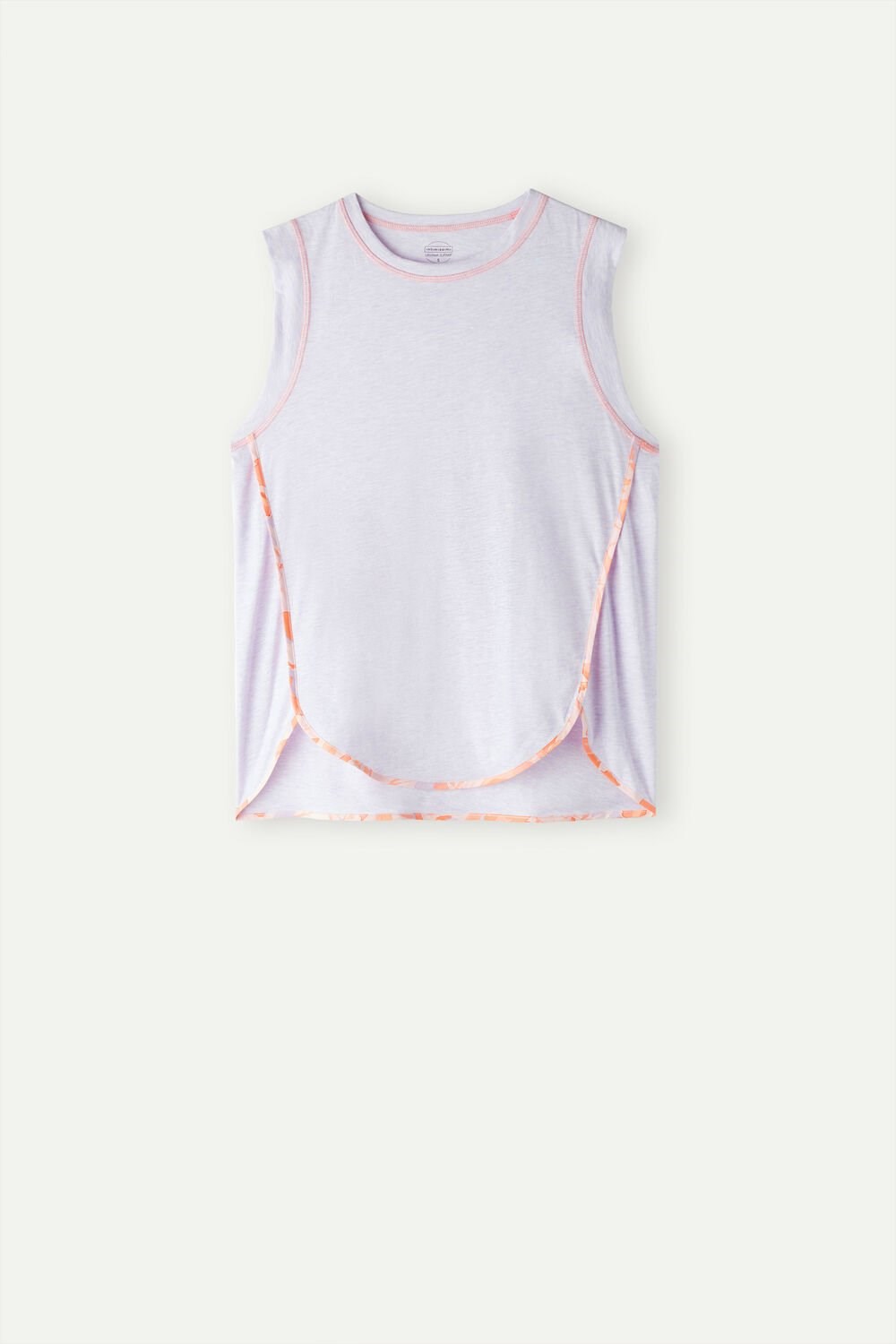 Intimissimi Iris and Apricot Ultrafresh Supima® Katoenen Tank Top Violet - 3059 - Bianco | KOVNQ7041