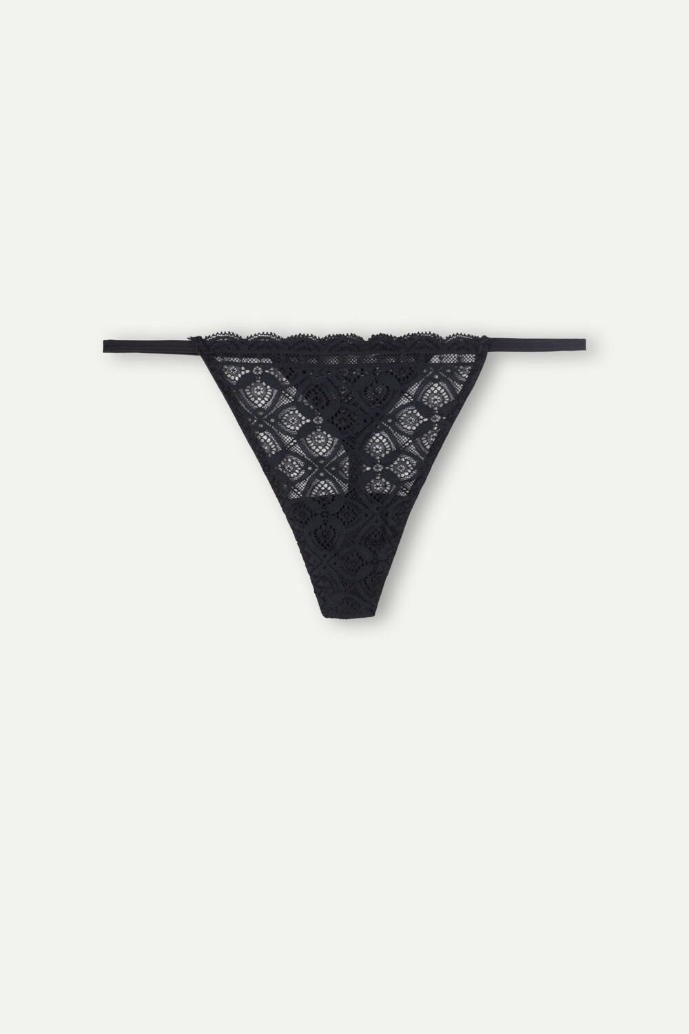 Intimissimi Kanten String String Zwart Zwart | QWOYA4581