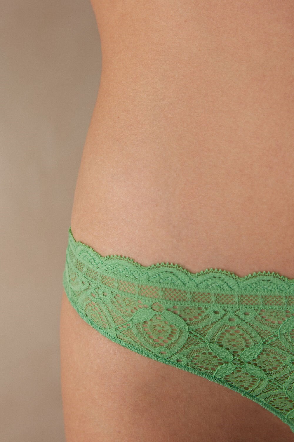 Intimissimi Kanten and Microfiber Brazilian Groen Mintgroen | APRXV4631