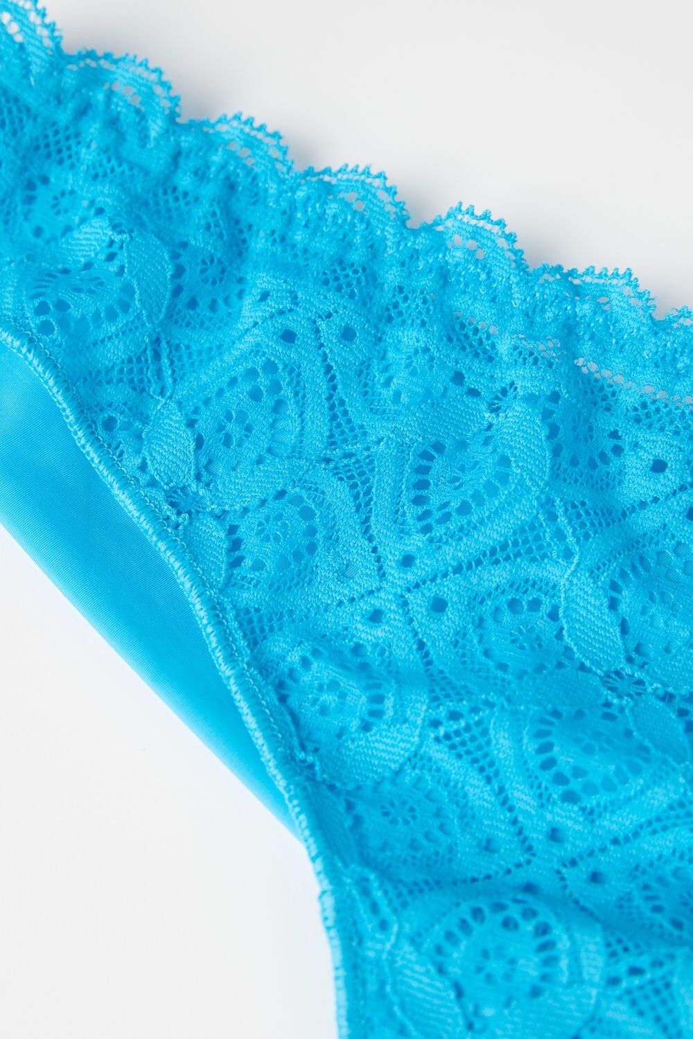 Intimissimi Kanten and Microfiber Brazilian Blauw Turquoise | SLVUO3179