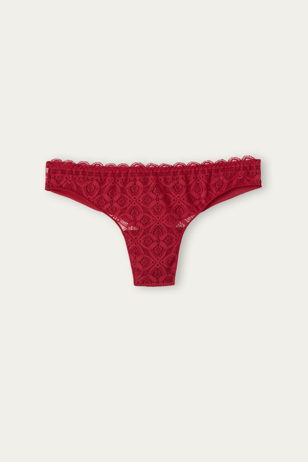 Intimissimi Kanten and Microfiber Brazilian Rood Rood | ZKQGY1937