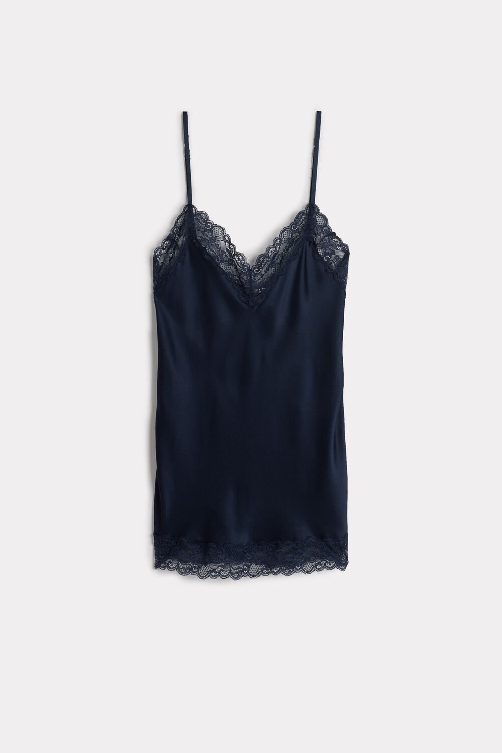 Intimissimi Kanten and Silk Top Blauw Blauw | LTSMK7430