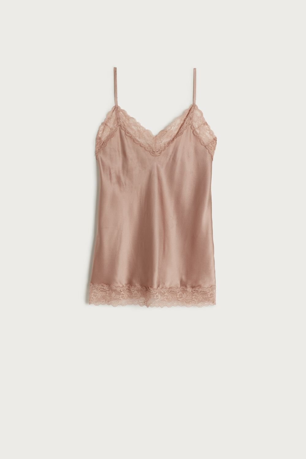 Intimissimi Kanten and Silk Top Roze | ASFMX3715