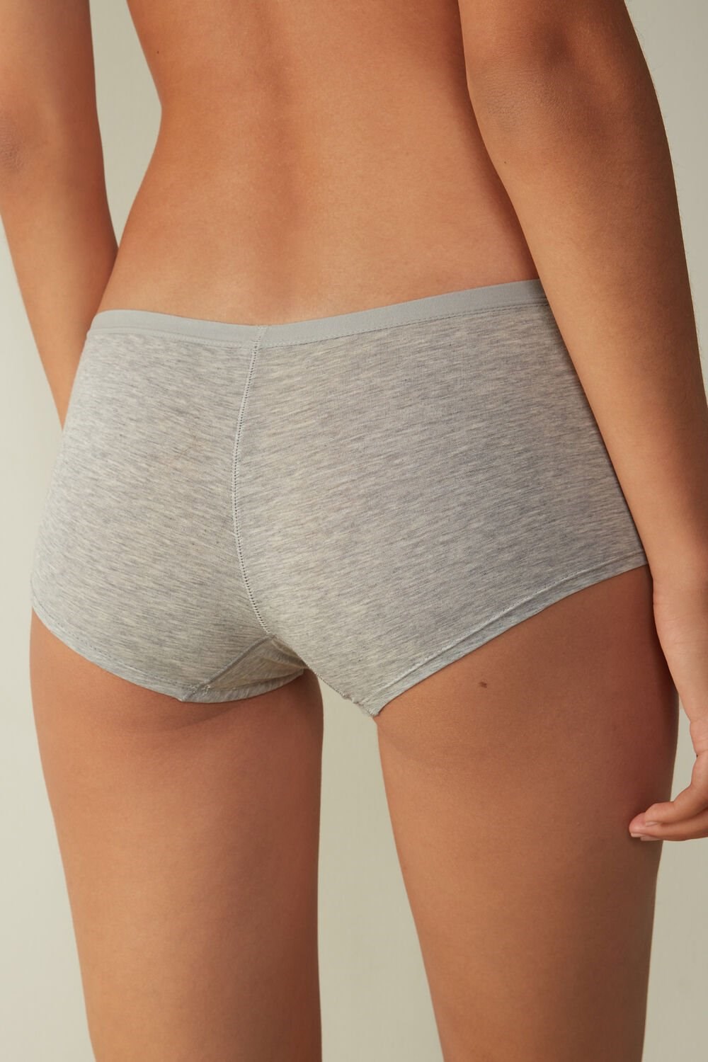 Intimissimi Katoenen Boyshorts Grijs Lichtgrijs | RJMKA5106