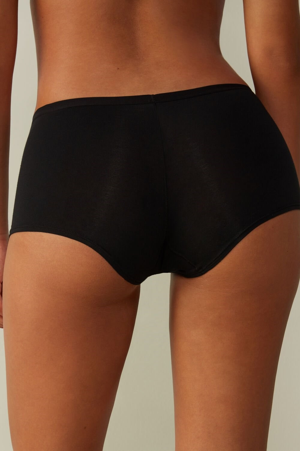 Intimissimi Katoenen Boyshorts Zwart Zwart | PLEYT0387