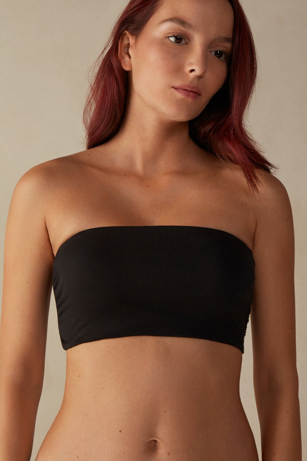 Intimissimi Katoenen Bra Top Zwart Zwart | FIHKC1468