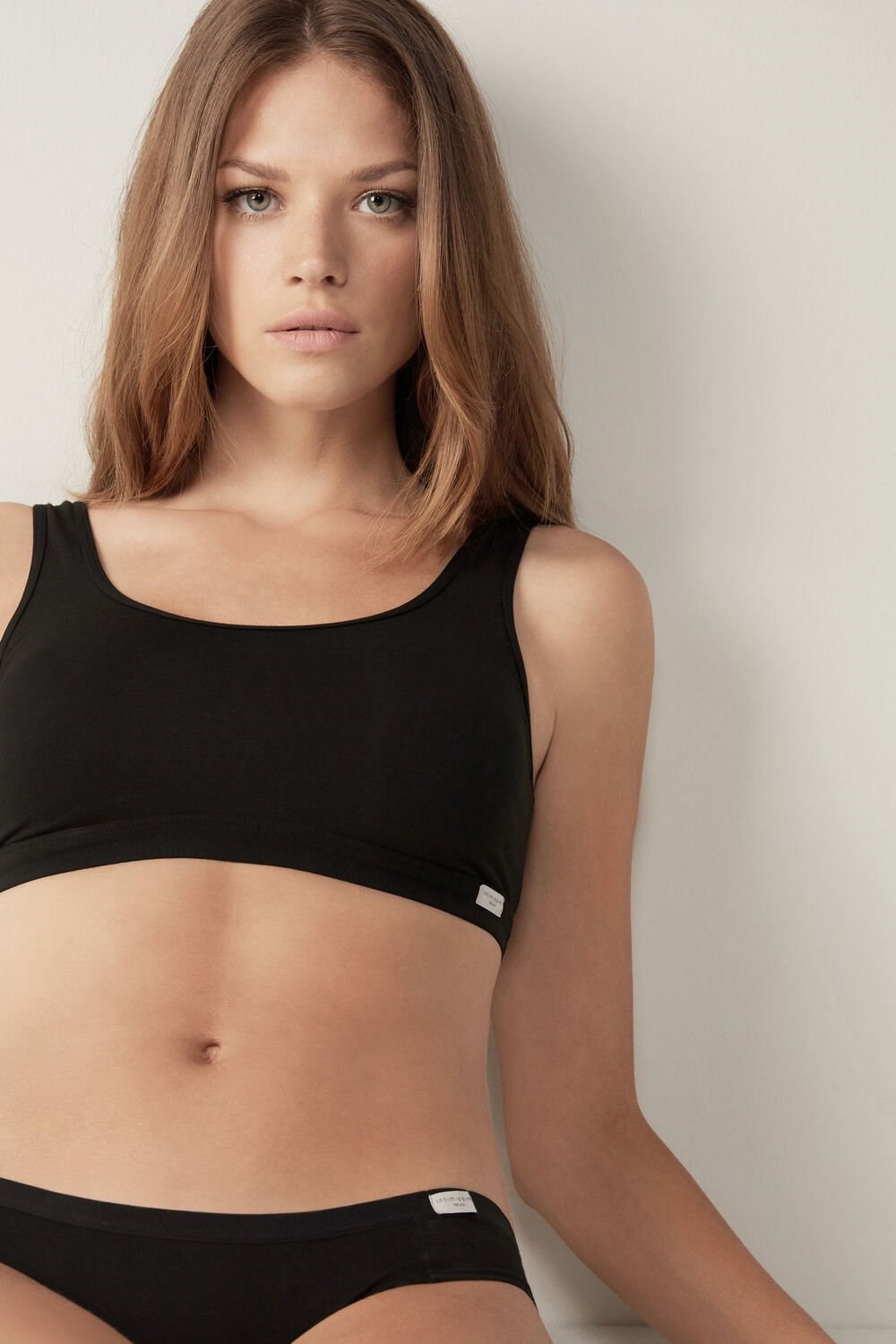 Intimissimi Katoenen Bra Top Zwart Zwart | ZRLWY9163