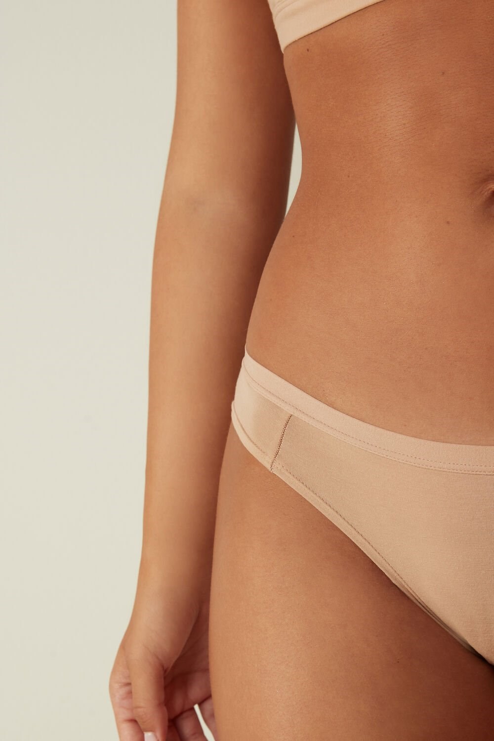 Intimissimi Katoenen Panties Beige | GWKSE9481