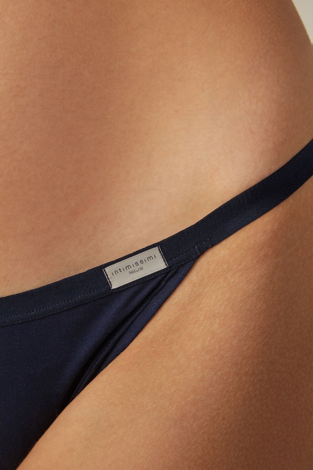 Intimissimi Katoenen String Panties Blauw Blauw | CPZQR5392