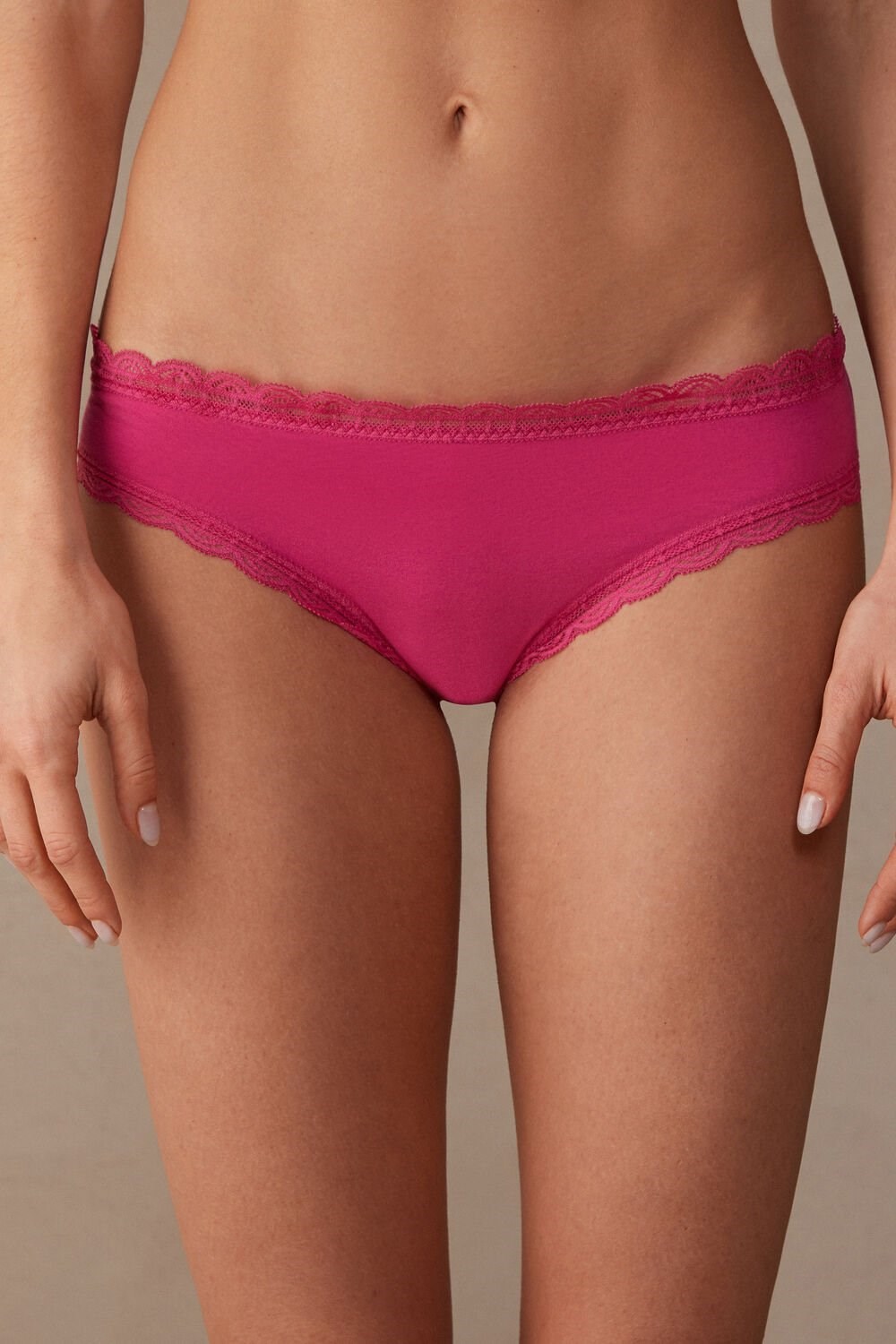 Intimissimi Katoenen and Kanten Panties Roze Roze | IBYAD7916