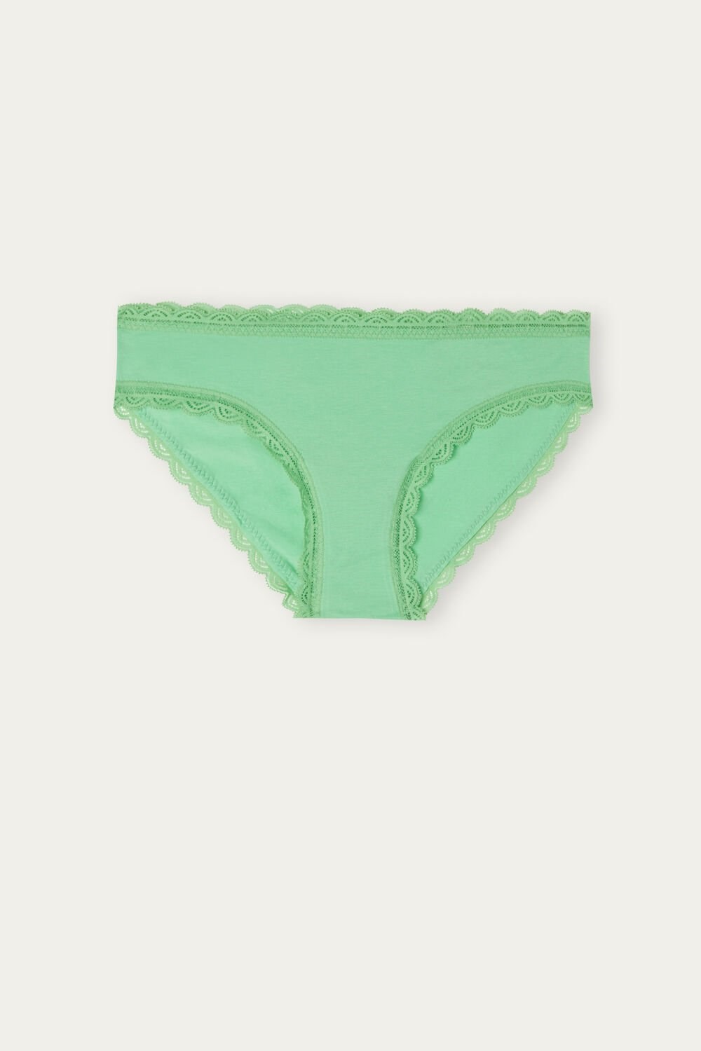 Intimissimi Katoenen and Kanten Panties Groen Mintgroen | QVBRT5284