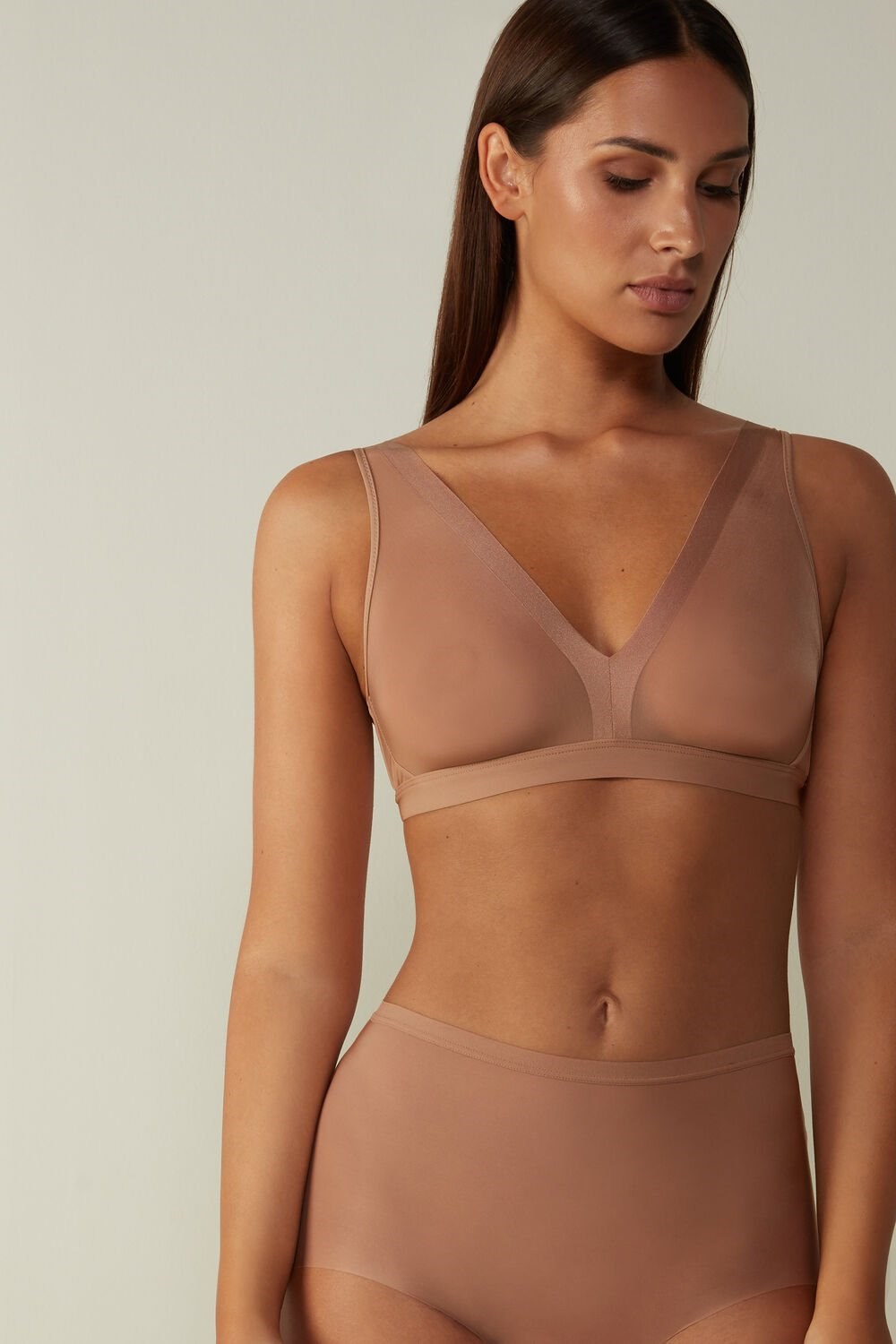 Intimissimi Lara Invisible Touch Triangle Bra Beige | VBSIN7196