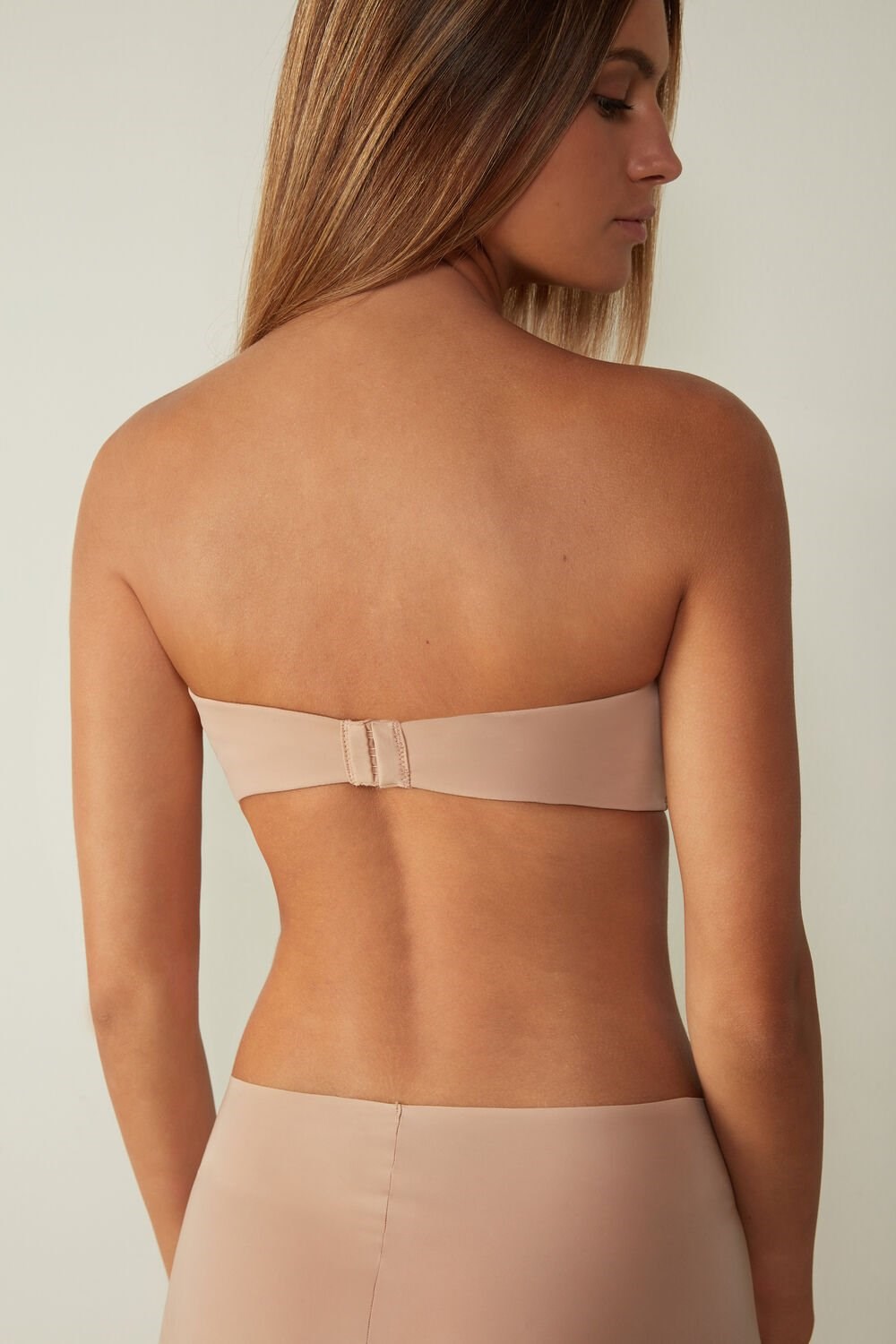 Intimissimi Laura Microfiber Bandeau Bra Beige | HSXPO6784