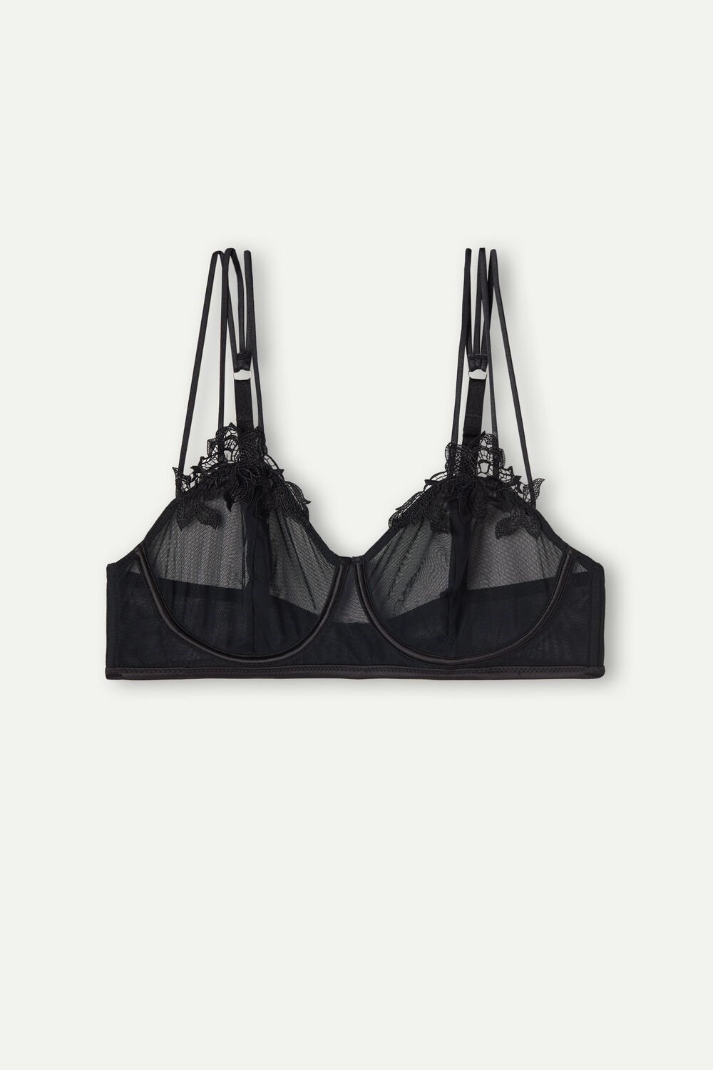 Intimissimi Layers of Lust Balconette Bra Zwart Zwart | KYRZH9286