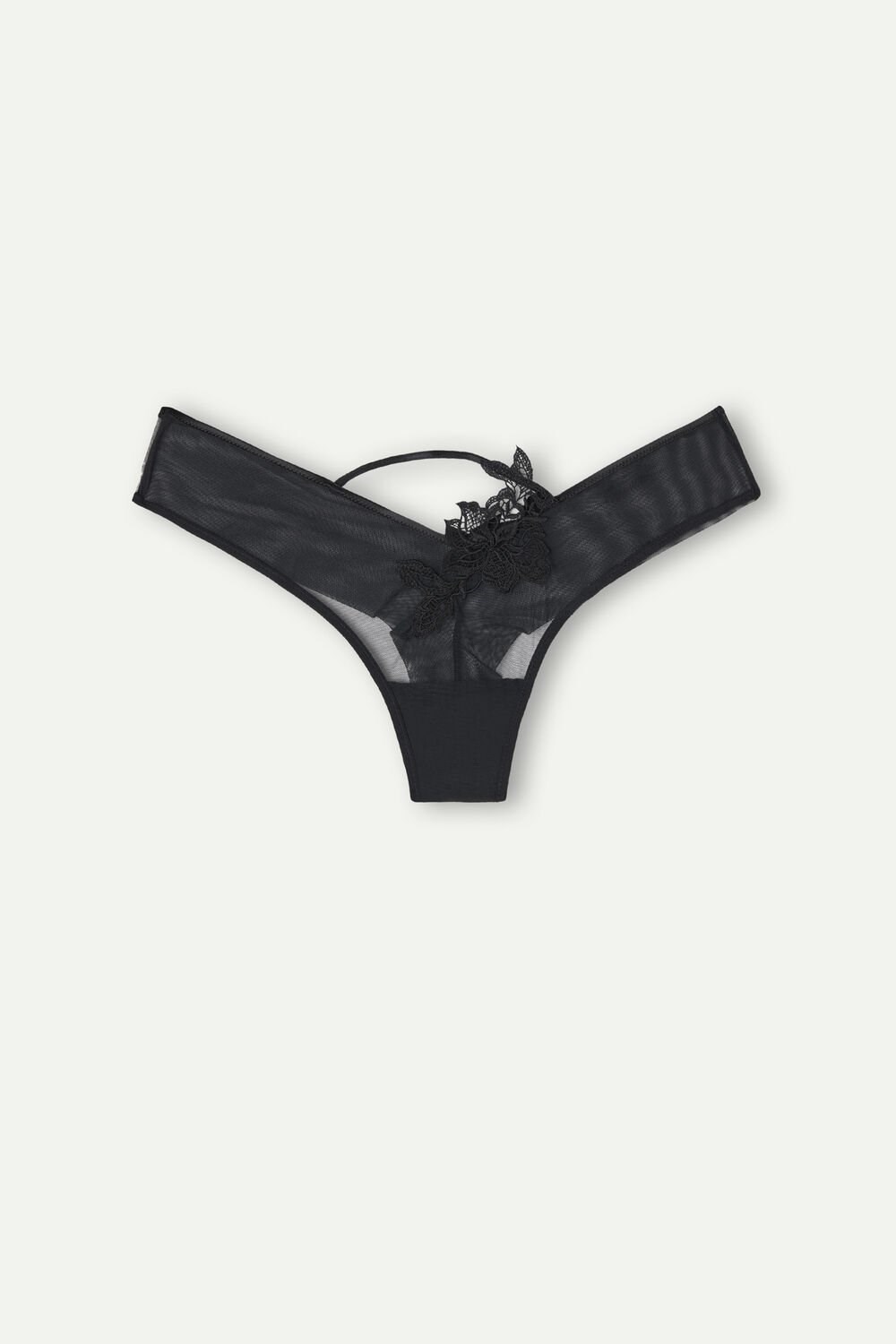 Intimissimi Layers of Lust ‘80s Stijl Brazilian Panties Zwart Zwart | PVBLK4930