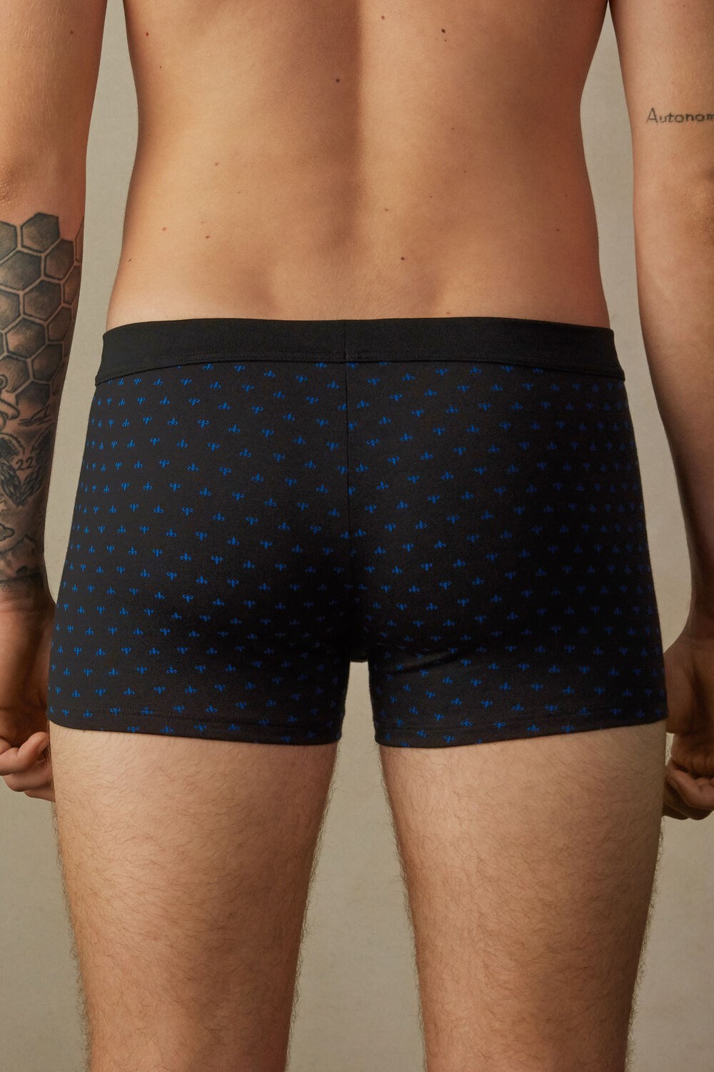 Intimissimi Lily Boxers in Stretch Supima® Katoenen Zwart Zwart | ACBRN1235