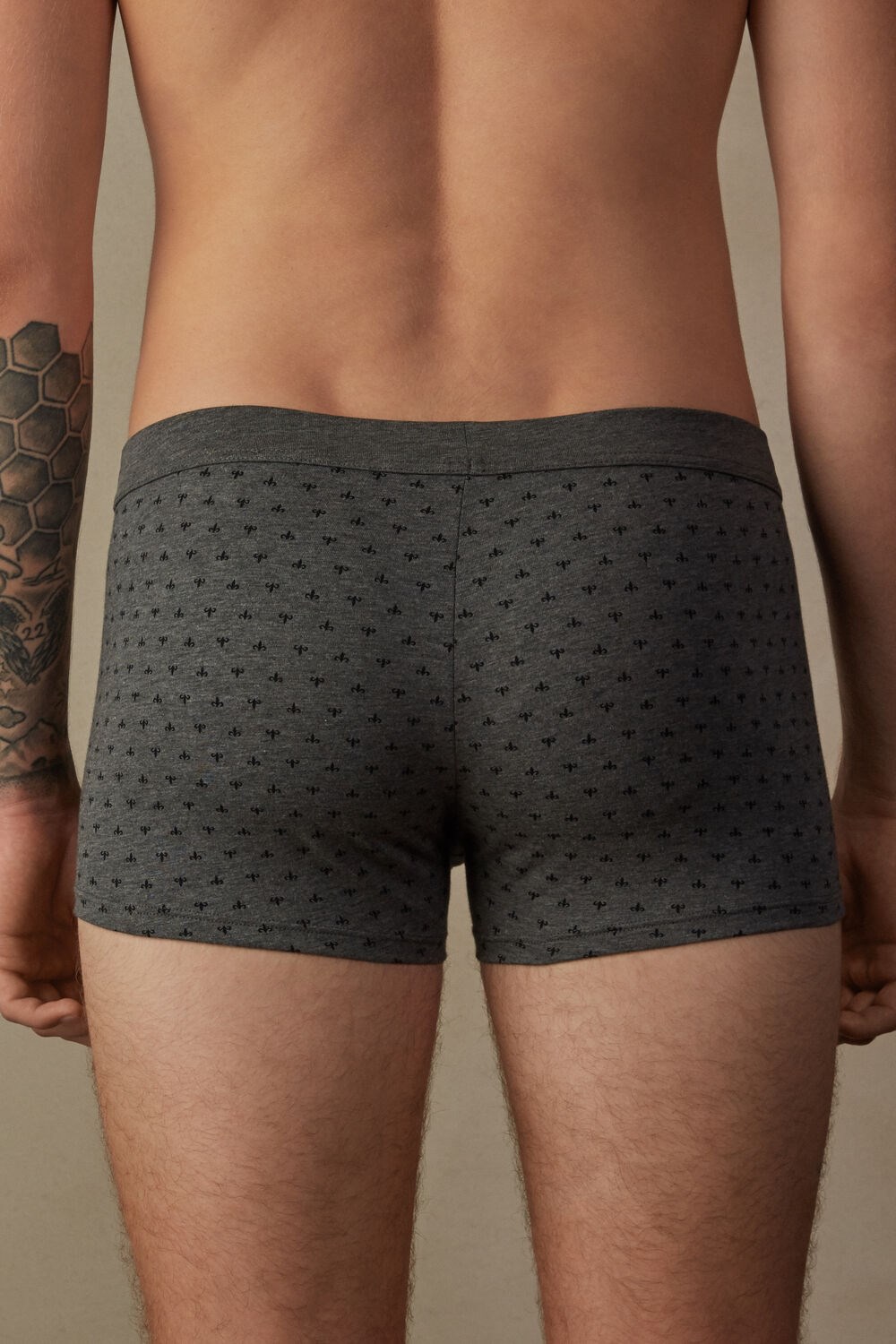 Intimissimi Lily Boxers in Stretch Supima® Katoenen Grijs Grijs | OEBVD1872