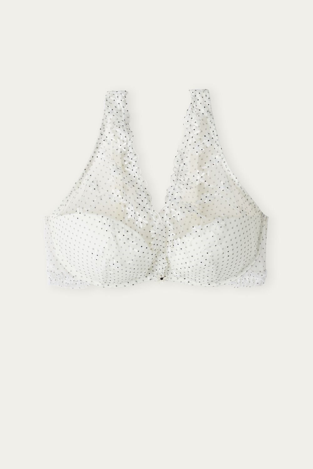 Intimissimi Little Pleasures Giorgia Balconette Bra Wit Zwart | PVULF0875