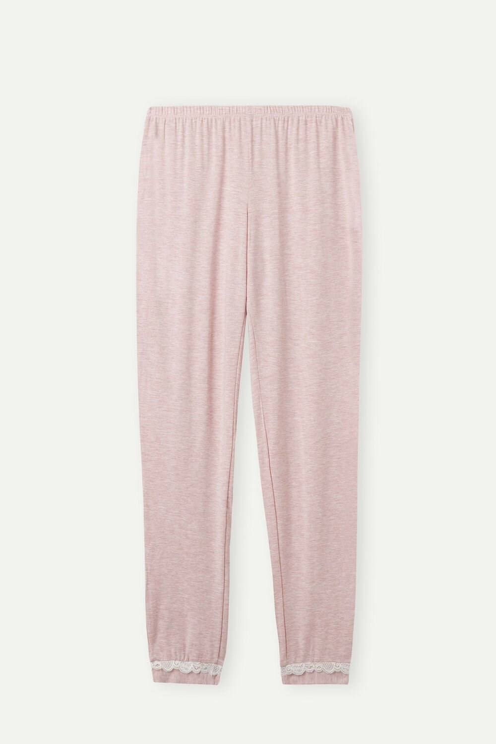 Intimissimi Long Modal Kanten Detail Trousers Roze Lichtroze | NTVDR8945