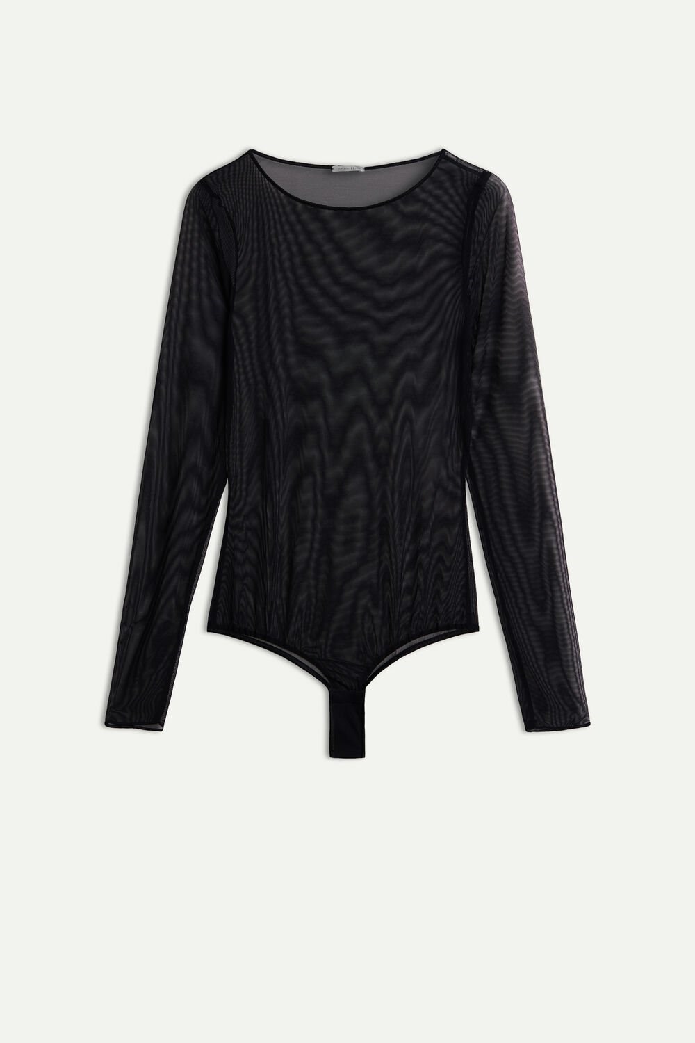 Intimissimi Long Sleeve Bodysuit in Tulle Zwart | CGSZM6873