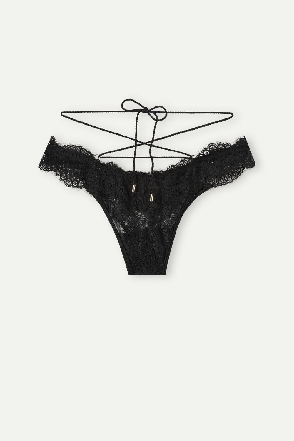 Intimissimi Loosen Heartstrings ‘80s Stijl Brazilian Zwart Zwart | VRLNU2647