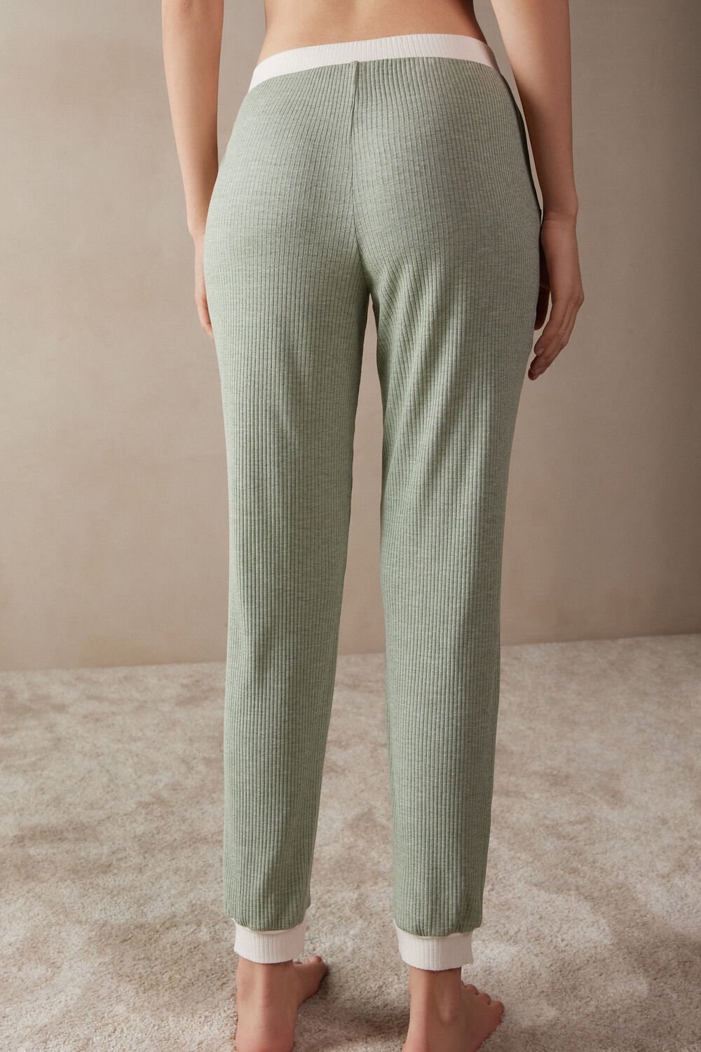 Intimissimi Lost in Fields Full Length Pants in Modal Groen Groen | DTEXG0851