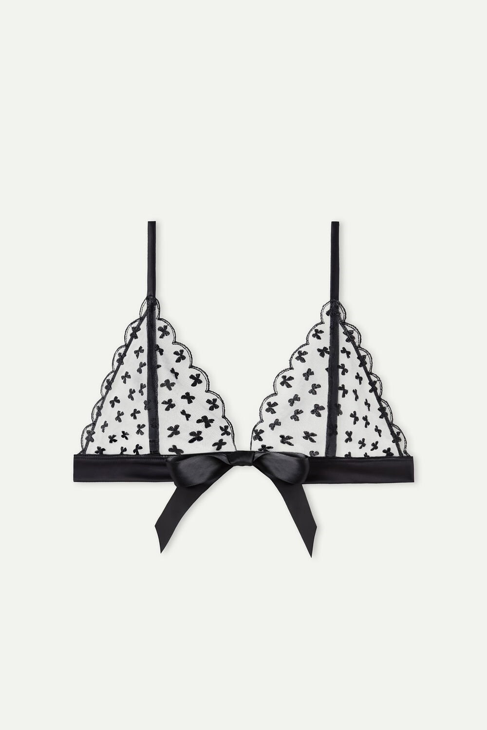 Intimissimi Love Cadeau Triangle Bra Zwart Zwart | COGPE5693