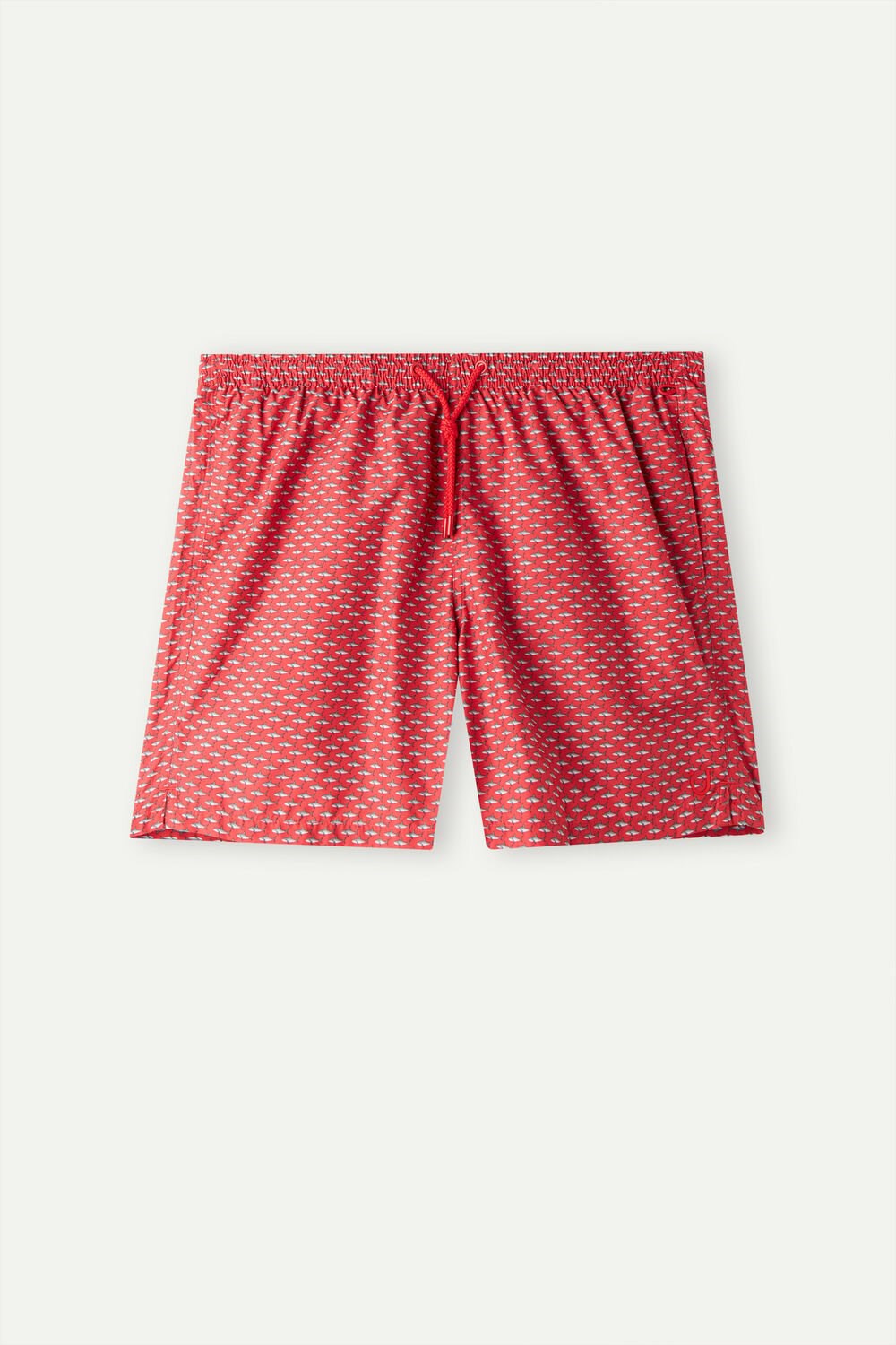 Intimissimi Micro Shark Print Swim Trunks Rood | PTXWU2538