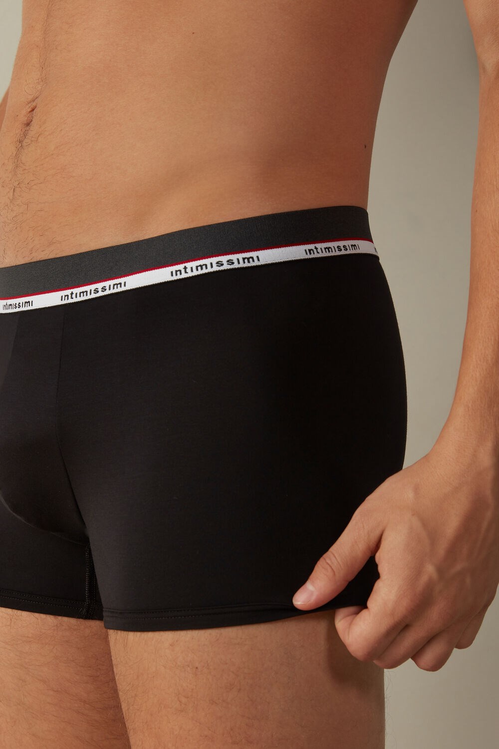 Intimissimi Micromodal Boxers Zwart Zwart | XROTJ0423