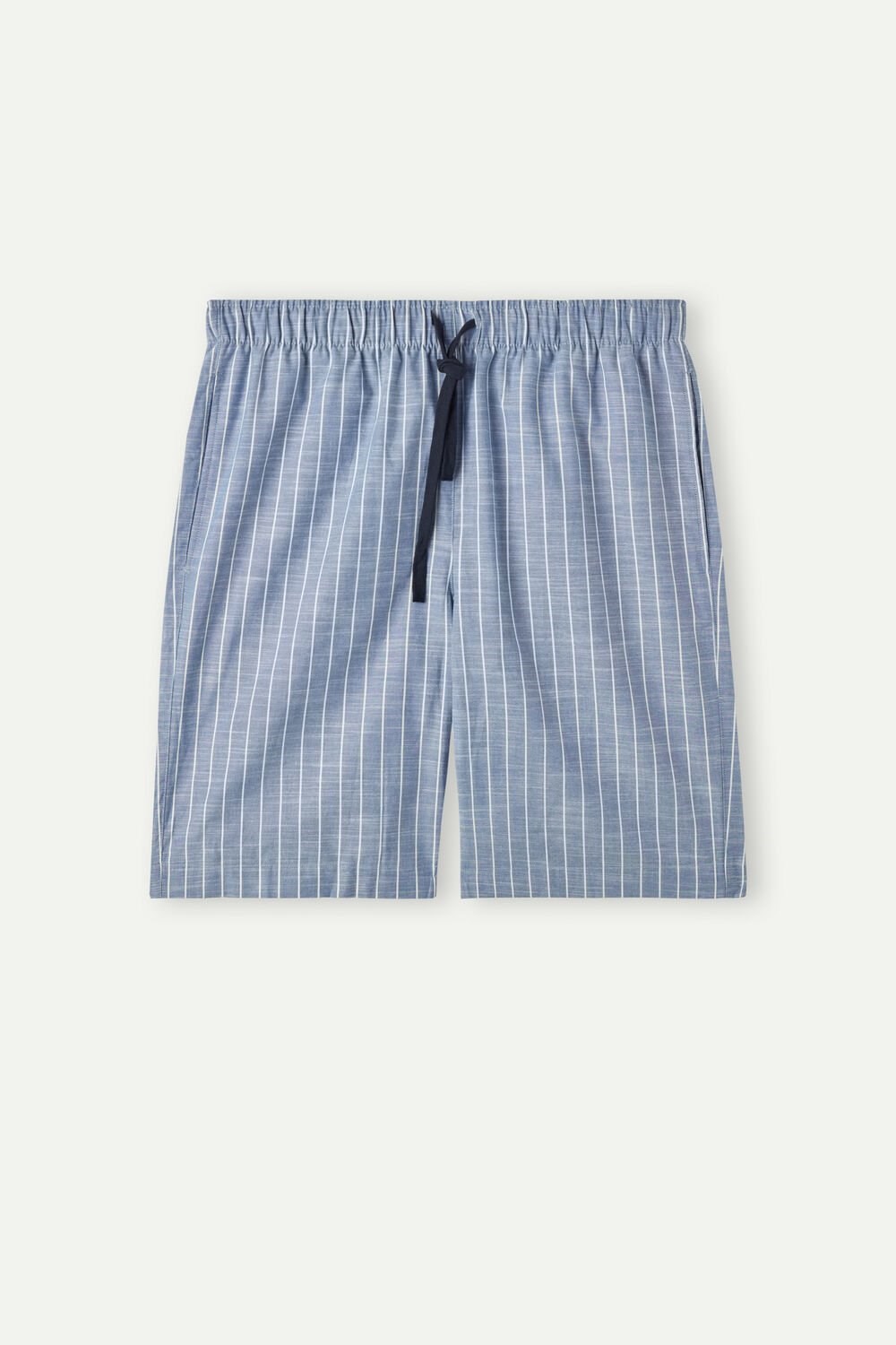 Intimissimi Microstripe Shorts in Katoenen Cloth Blauw Blauw | NMTLW0428