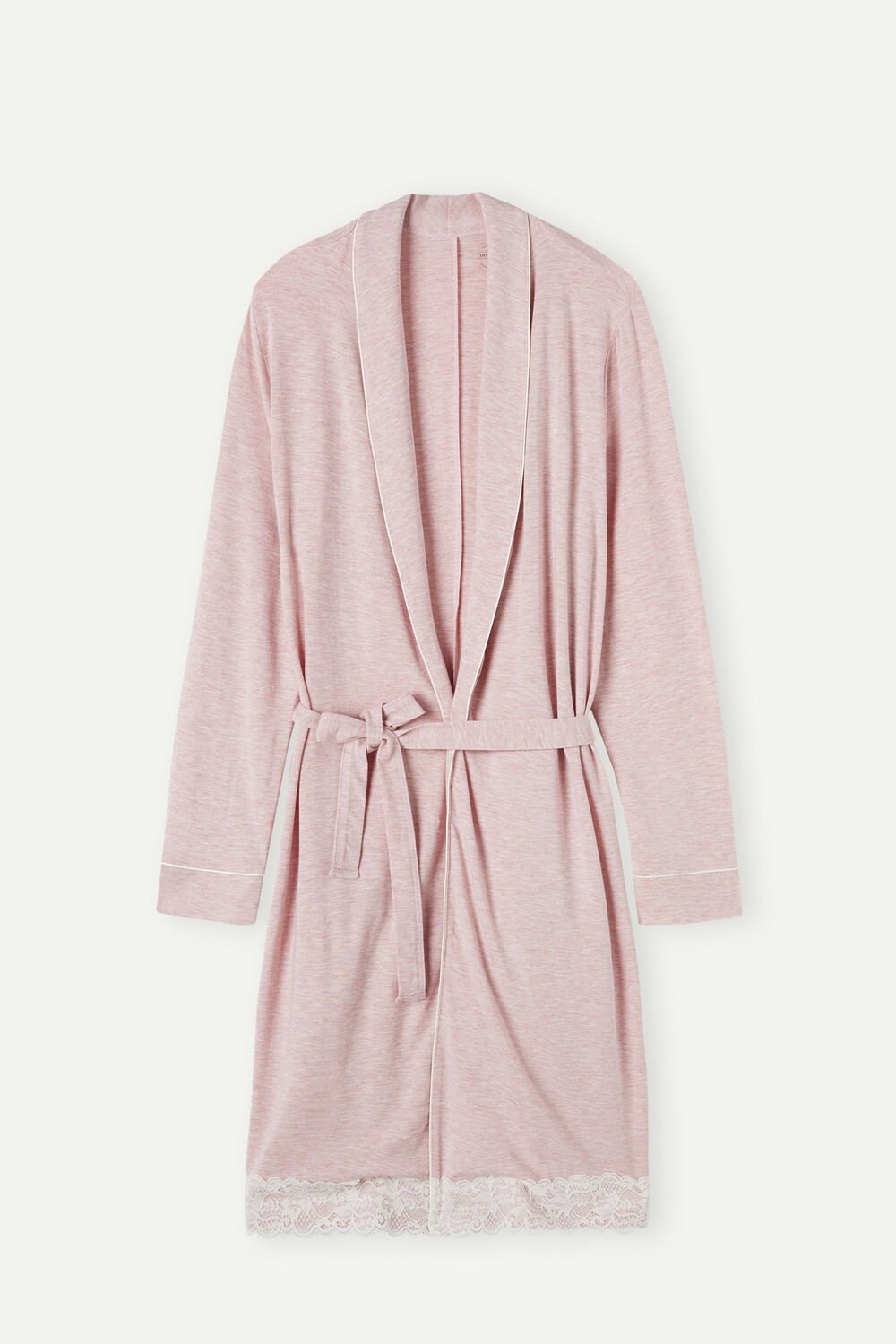 Intimissimi Modal Kanten Detail Robe Roze Lichtroze | TZLVC9725