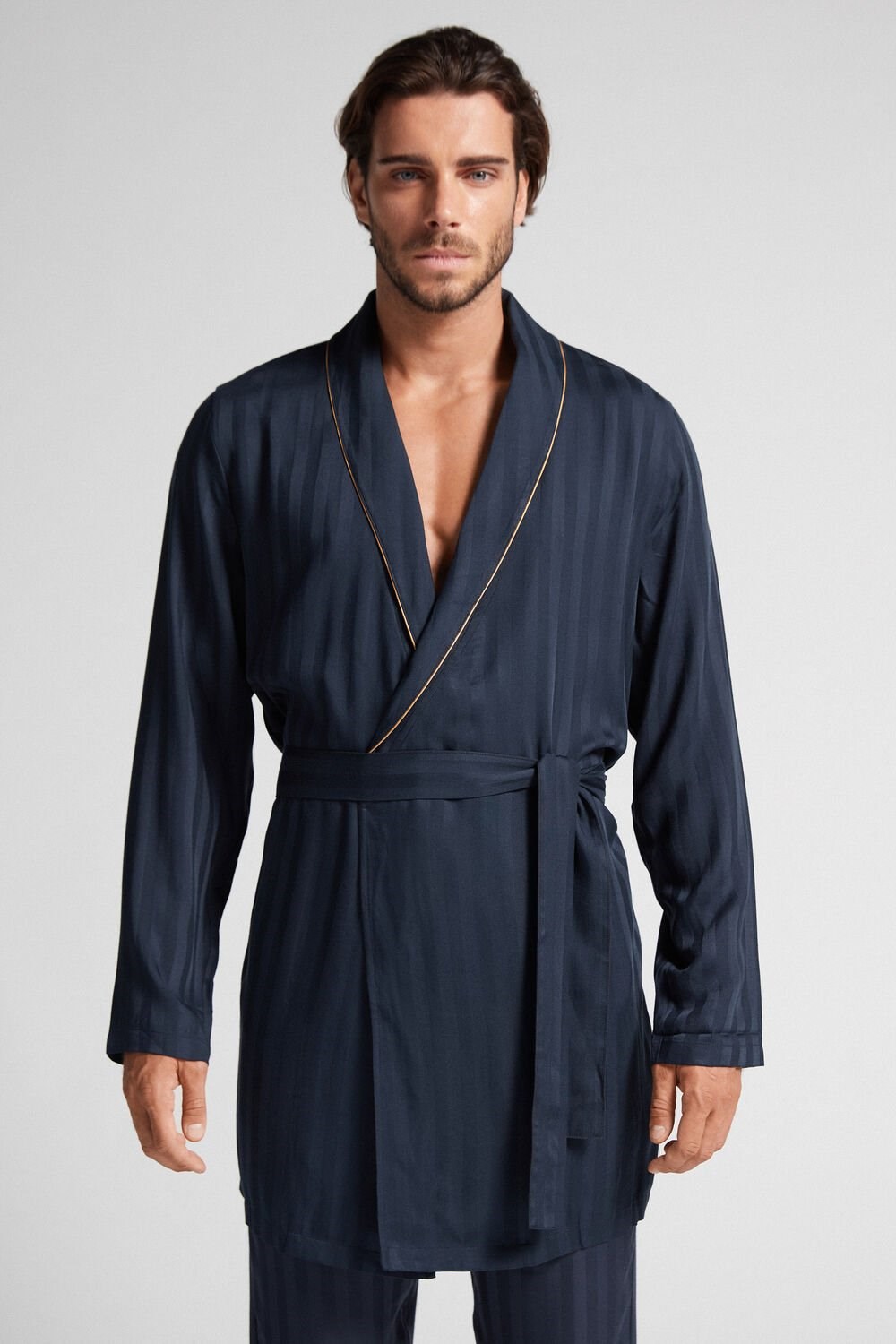 Intimissimi Modal Robe Blauw Donkerblauw | ONFEU4568