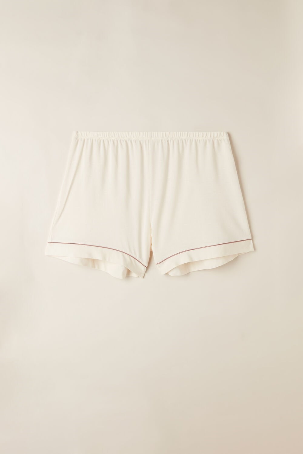 Intimissimi Modal Shorts with Contrast Trim Natural - 612i - Vanilla Ivory | AVMSD4763