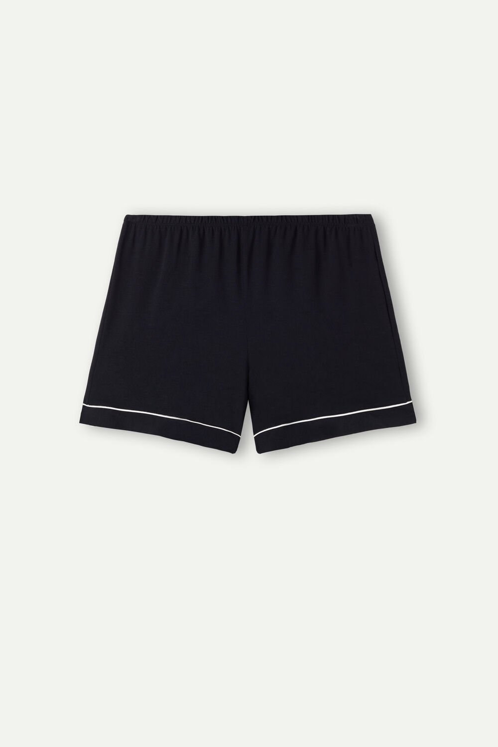 Intimissimi Modal Shorts with Contrast Trim Zwart Zwart | AWOSG9625