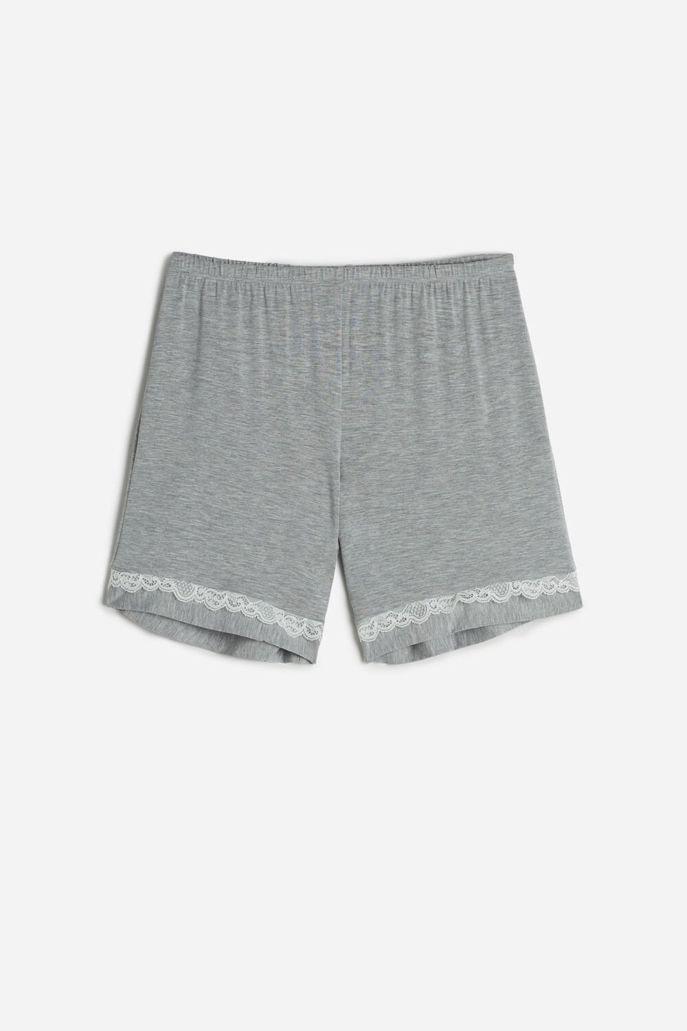 Intimissimi Modal Shorts with Kanten Details Grijs Lichtgrijs | QLFYI8641