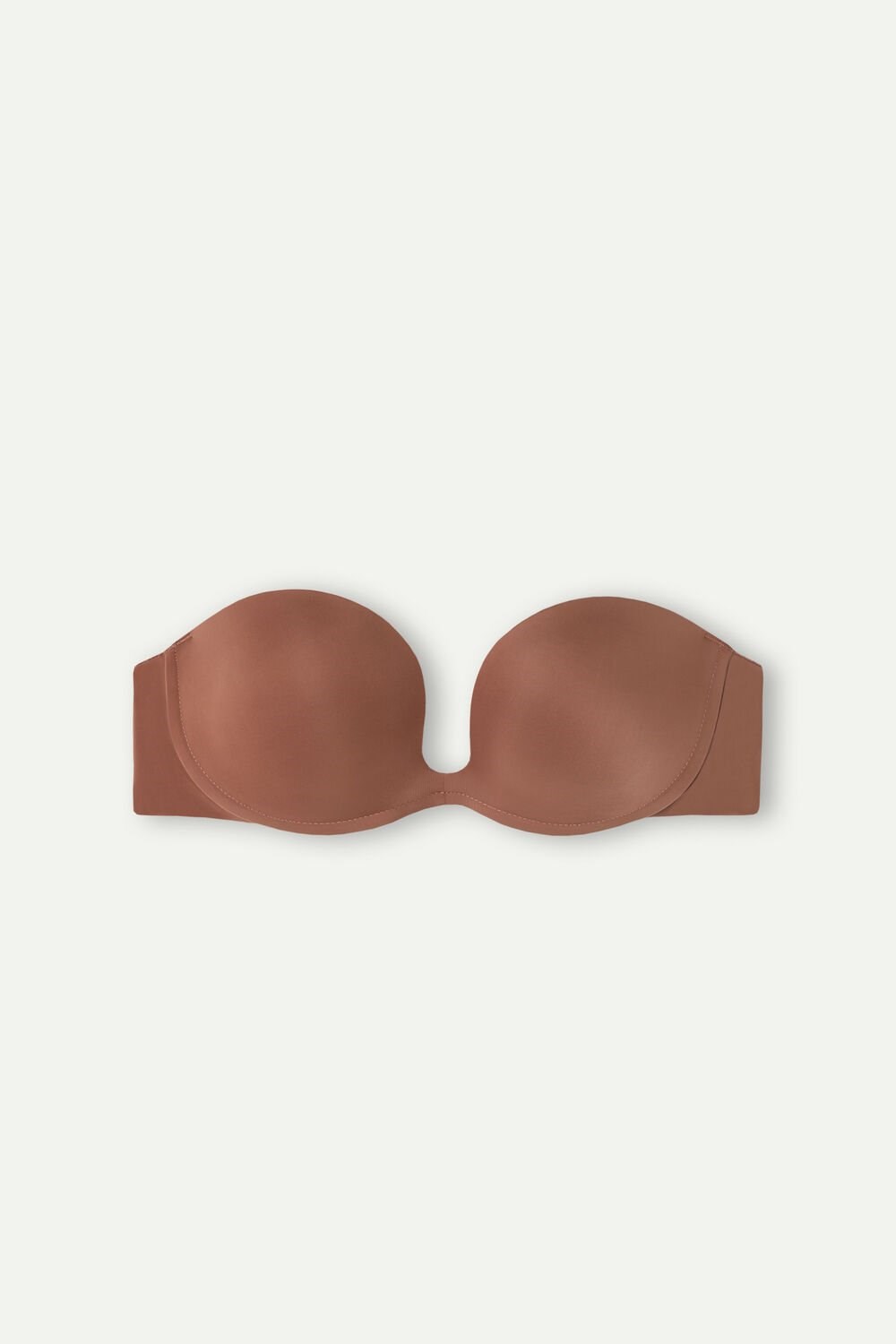 Intimissimi Monica Bandeau Bra in Ultralight Microfiber Donkerbeige | IYZOL5827