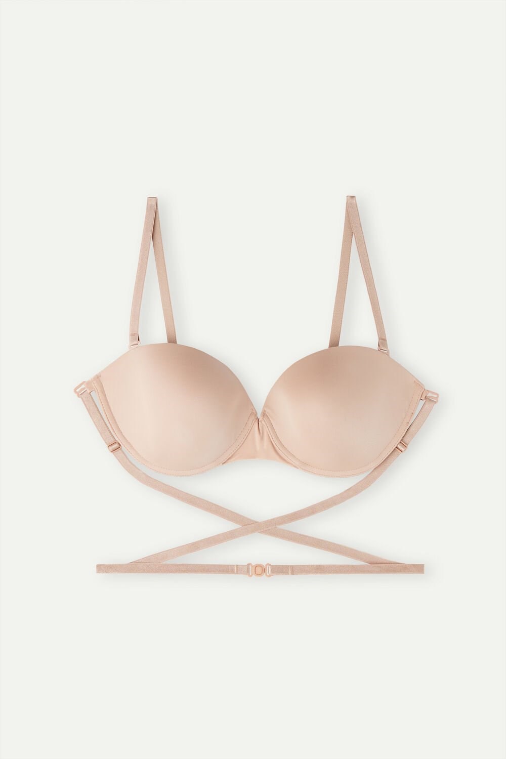 Intimissimi Multi-functional Anna Balconette Bra in Ultralight Microfiber Beige | LCFEZ8370