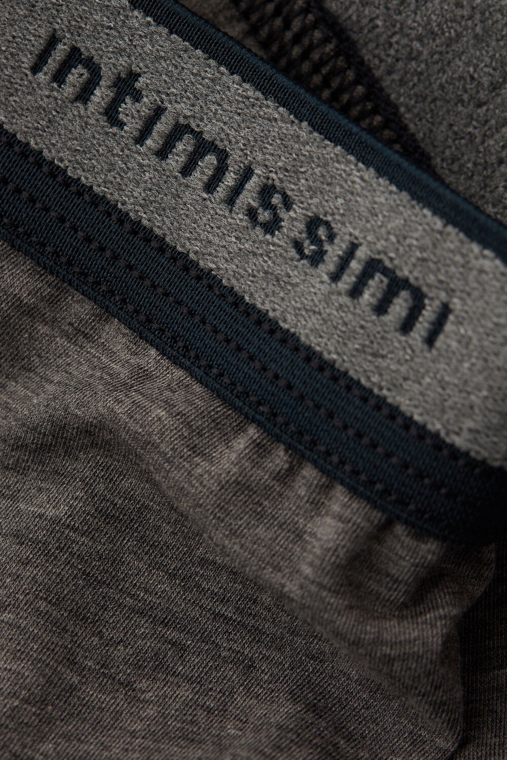 Intimissimi Natural Fresh Supima® Katoenen Boxers with Logo Donkergrijs Grijs Blauw | DBJQU2853