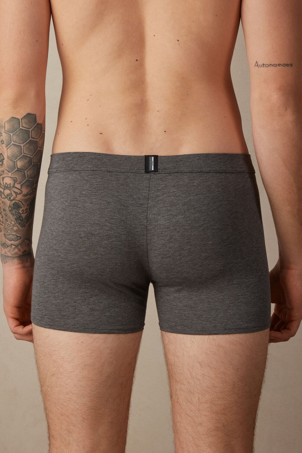 Intimissimi Natural Fresh Supima® Katoenen Boxers Donkergrijs Grijs | GCRDH6213