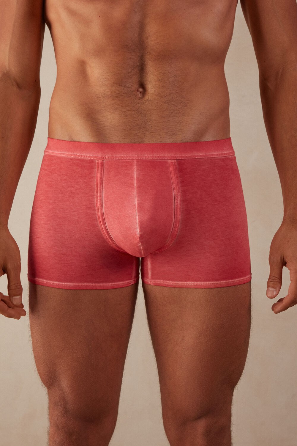 Intimissimi Natural Fresh Supima® Katoenen Boxers Rood Rood | HTUFP8206